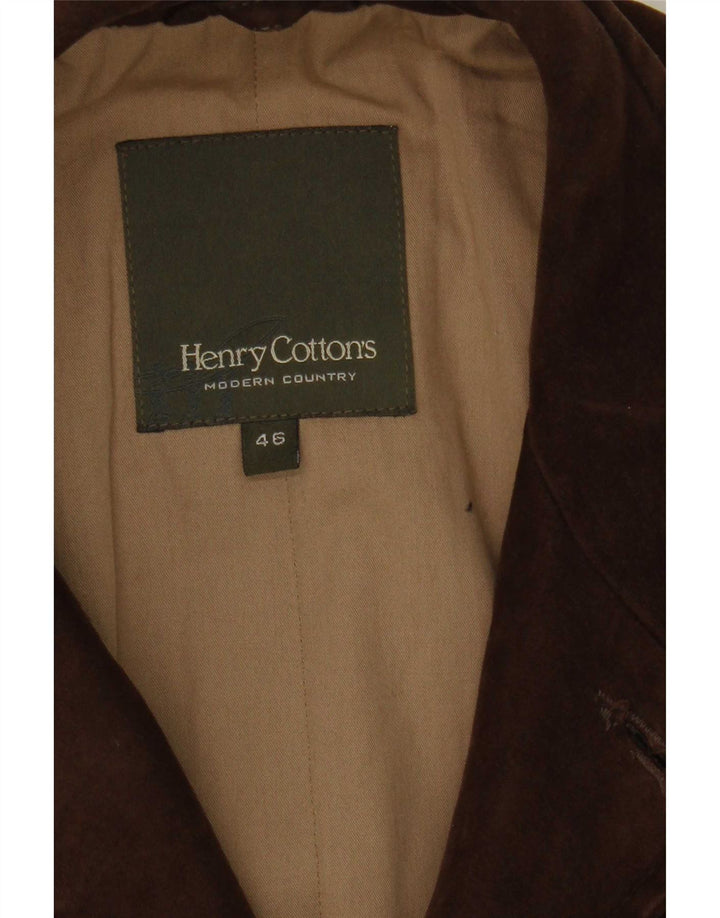Henry Cottons Mens Utility Jacket IT 46 Small Brown