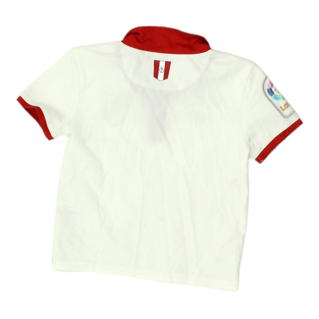 Sevilla FC 2016-17 New Balance Boys White Home Shirt | Football Kids Sportswear | Vintage Messina Hembry | Thrift | Second-Hand Messina Hembry | Used Clothing | Messina Hembry 