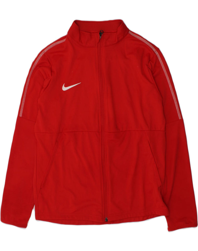 NIKE Girls Dri Fit Tracksuit Top Jacket 13-14 Years Large Red Polyester | Vintage Nike | Thrift | Second-Hand Nike | Used Clothing | Messina Hembry 