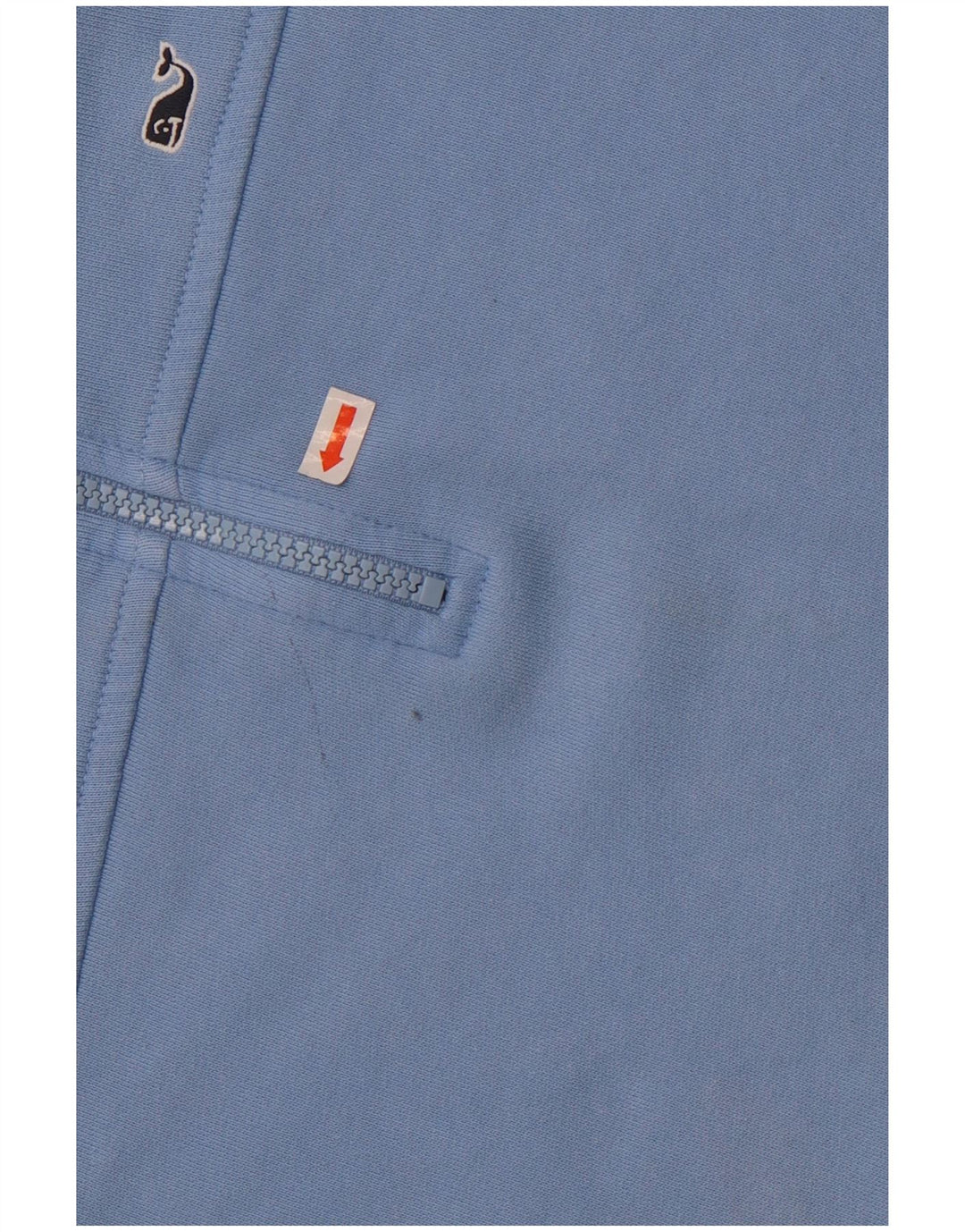 Vineyard Vines Womens Oversized Zip Neck Sweatshirt Jumper UK 10 Small Blue