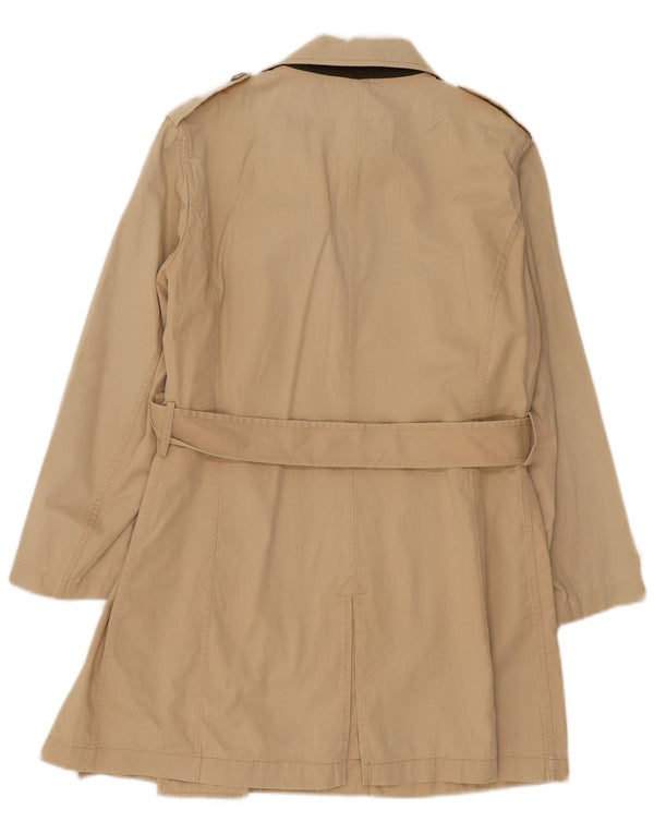 Fred Perry Womens Trench Coat UK 18 XL Beige Cotton