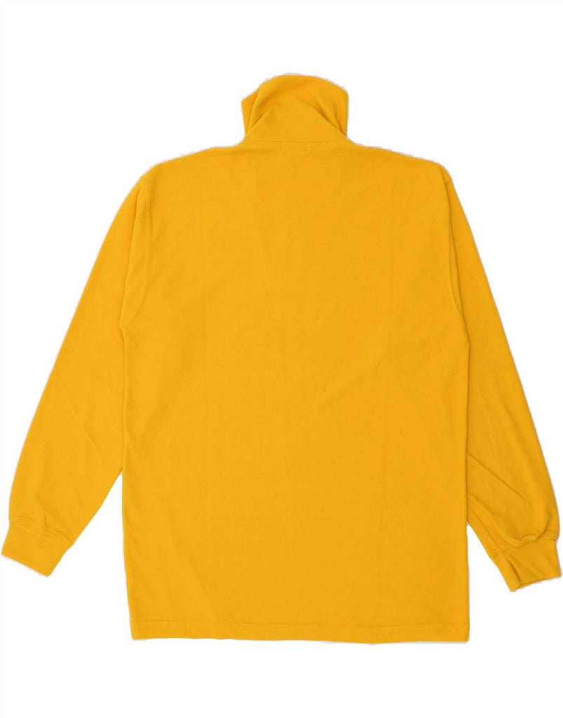 BELFE & BELFE Mens Zip Neck Fleece Jumper Large Yellow Polyester | Vintage Belfe & Belfe | Thrift | Second-Hand Belfe & Belfe | Used Clothing | Messina Hembry 