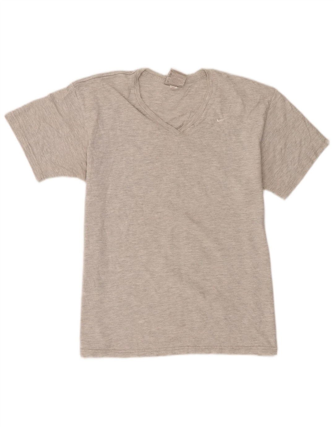 Nike Womens T-Shirt Top US 12/14 Large Grey Flecked Cotton