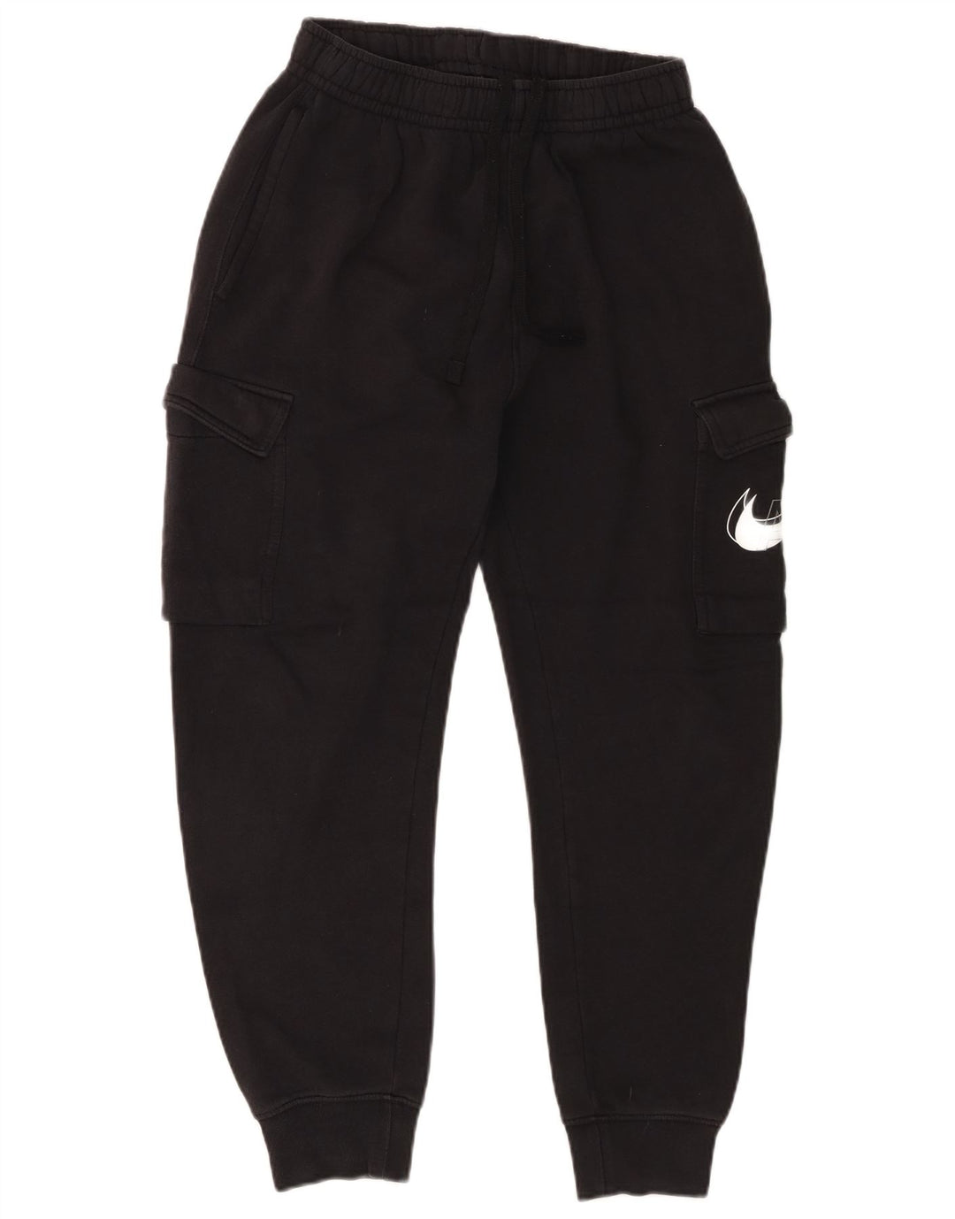 Nike Mens Graphic Cargo Tracksuit Trousers Joggers Small  Black Cotton