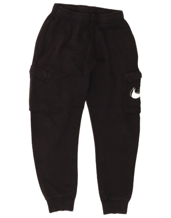 Nike Mens Graphic Cargo Tracksuit Trousers Joggers Small  Black Cotton