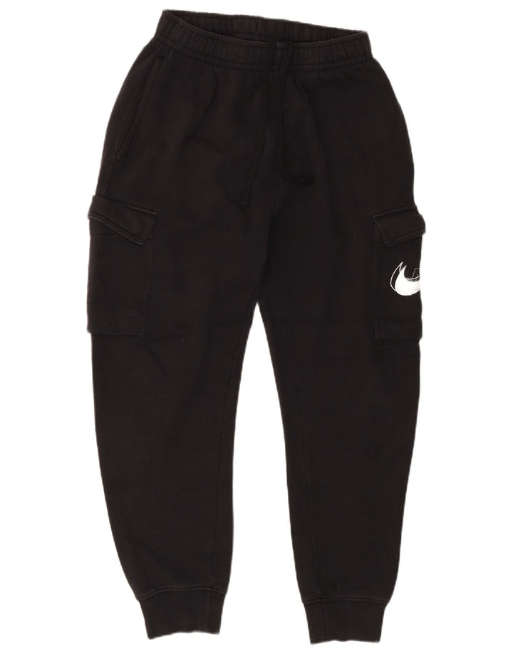 Nike Mens Graphic Cargo Tracksuit Trousers Joggers Small  Black Cotton