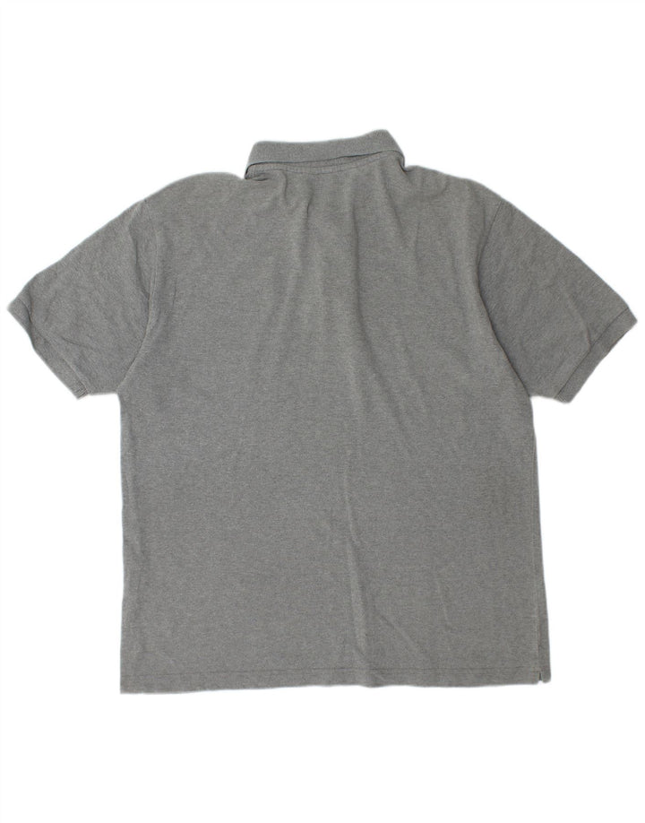 KAPPA Mens Polo Shirt Large Grey Cotton