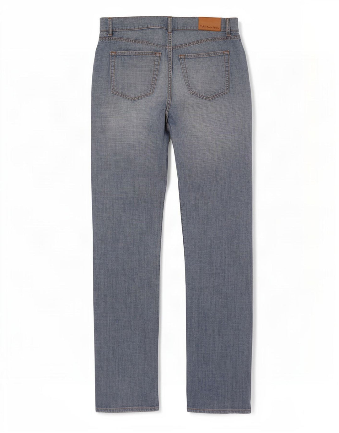Calvin Klein Mens Straight Jeans W33 L33 Blue Cotton