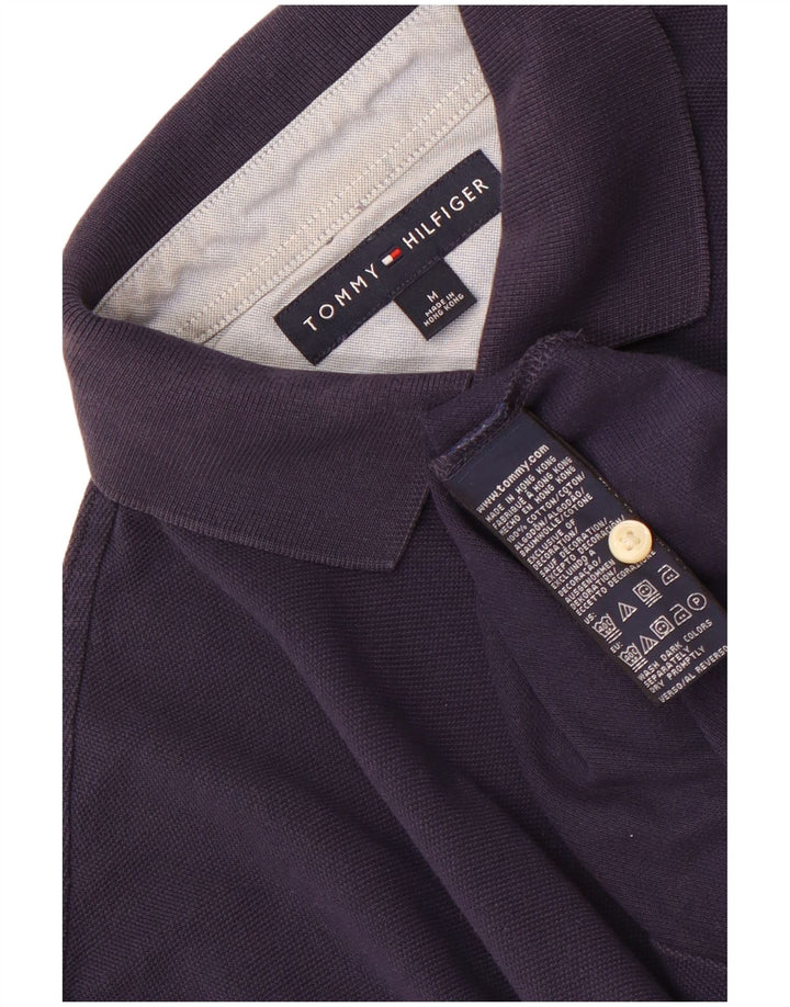 Tommy Hilfiger Mens Polo Shirt Medium Navy Blue Cotton