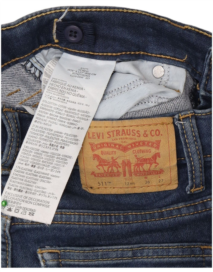 Levi's Boys 511 Slim Jeans 11-12 Years W26 L27 Blue Cotton