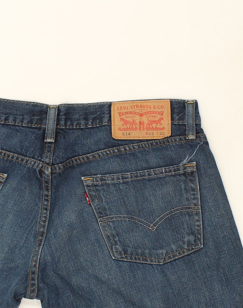 LEVI'S Mens 514 Straight Jeans W32 L32  Navy Blue | Vintage Levi's | Thrift | Second-Hand Levi's | Used Clothing | Messina Hembry 