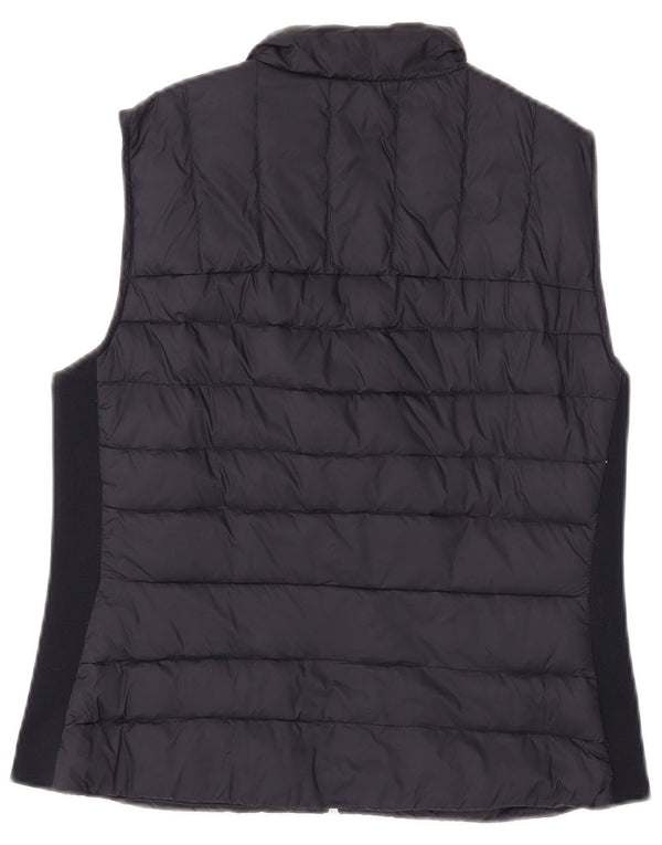 Zara Womens Padded Gilet UK 16 Large Black Nylon