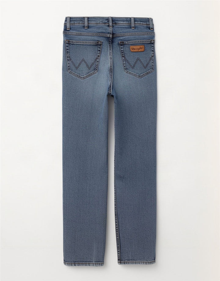 Wrangler Mens Texas Straight Jeans W33 L32 Blue Cotton