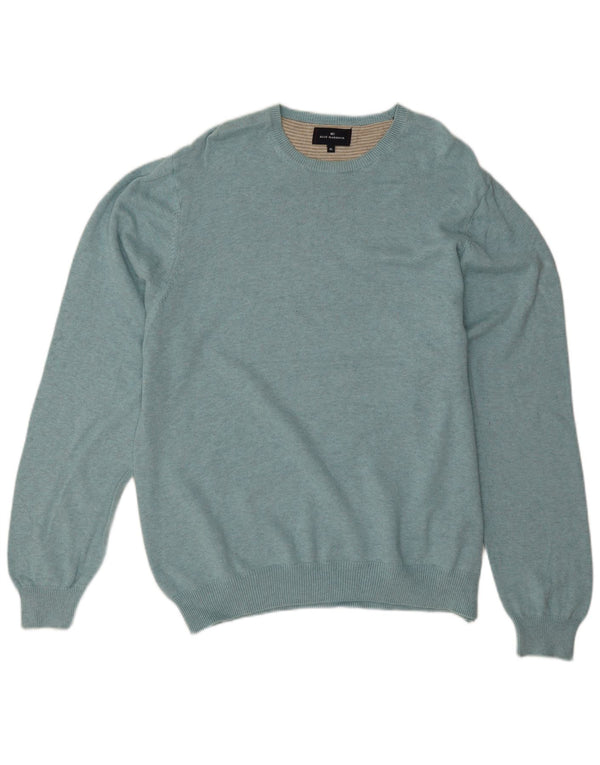 Marks & Spencer Mens Blue Harbour Crew Neck Jumper Sweater XL Blue Cotton