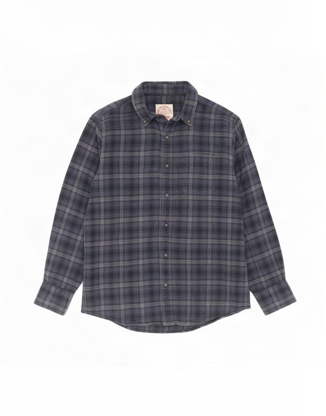 Fat Face Mens Flannel Shirt Medium Navy Blue Check Cotton
