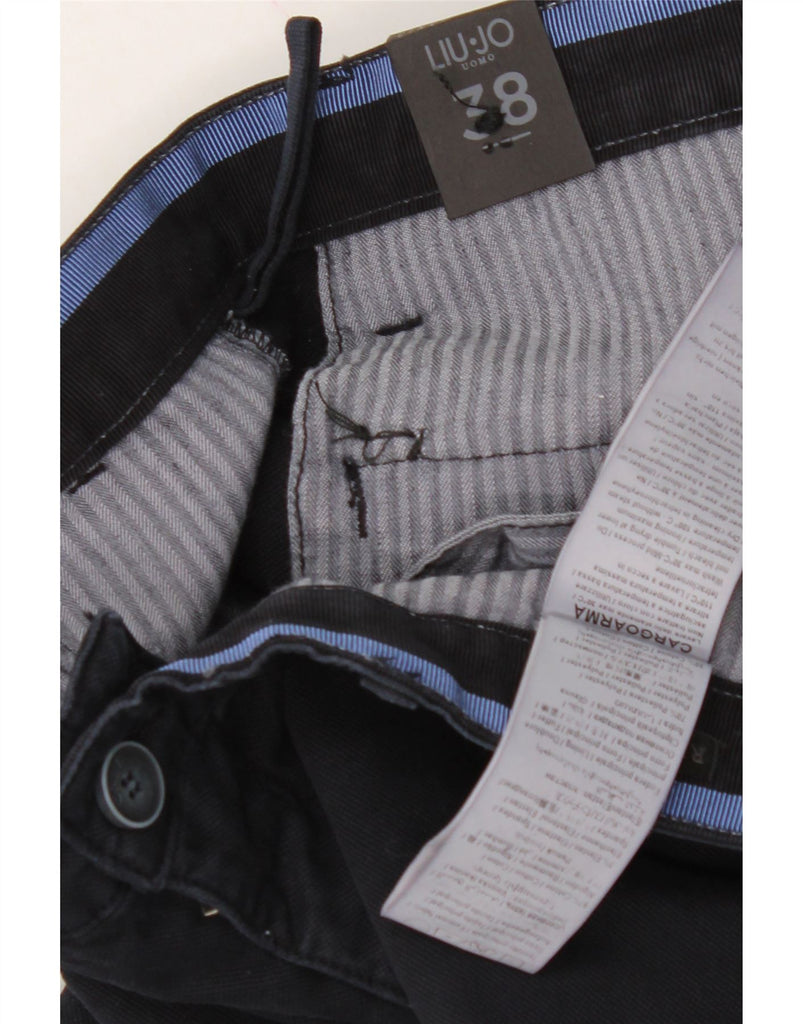 LIU JO Mens Slim Cargo Trousers W38 L34 Navy Blue Cotton Vintage Liu Jo and Second-Hand Liu Jo from Messina Hembry 