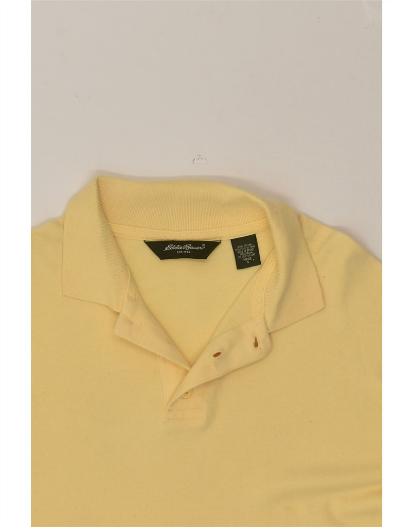 EDDIE BAUER Mens Polo Shirt Small Yellow Cotton | Vintage Eddie Bauer | Thrift | Second-Hand Eddie Bauer | Used Clothing | Messina Hembry 