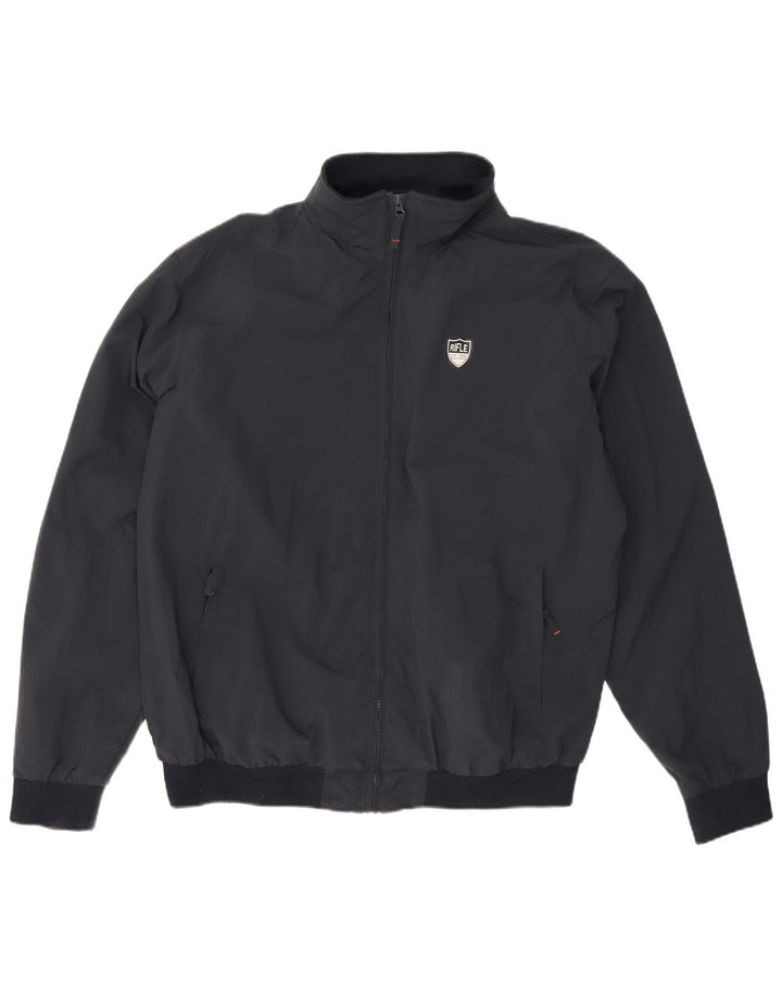 Rifle Mens Bomber Jacket UK 46 3XL Navy Blue Polyamide