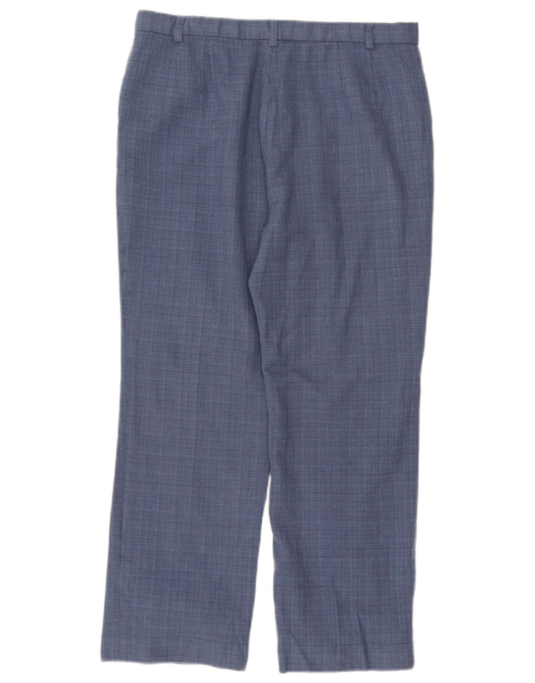 PENDLETON Womens Straight Suit Trousers US 14 XL W32 L26 Navy Blue Check