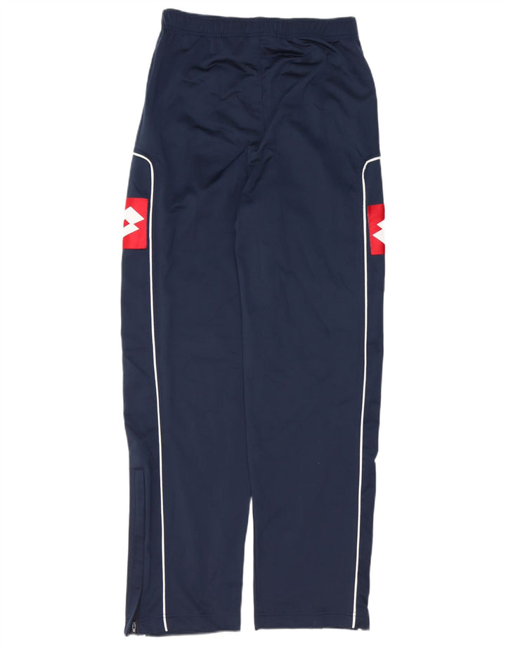 Lotto Mens Graphic Tracksuit Trousers Small  Navy Blue Colourblock