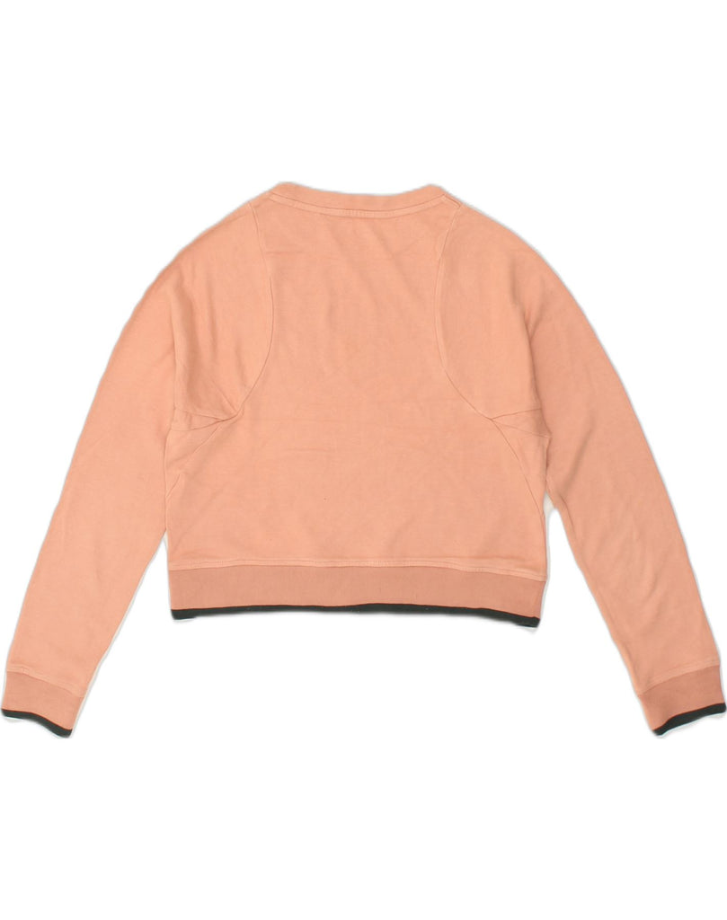 JACK WILLS Womens Crop Sweatshirt Jumper UK 8 Small Orange Cotton | Vintage Jack Wills | Thrift | Second-Hand Jack Wills | Used Clothing | Messina Hembry 