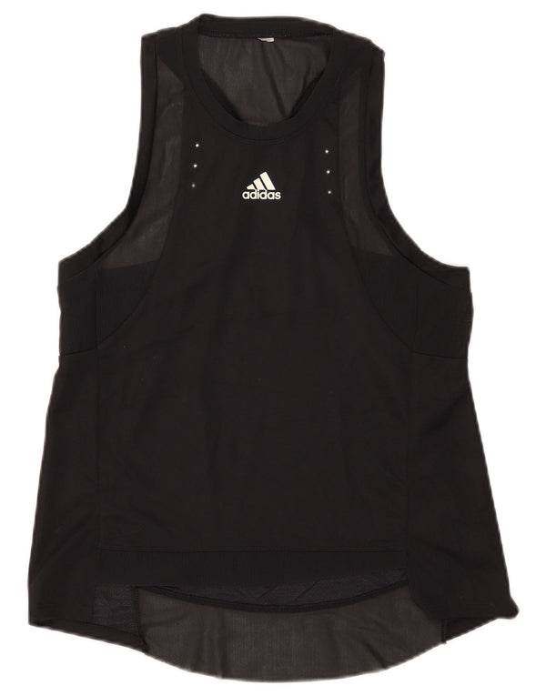 Adidas Womens Vest Top UK 12 Medium Black