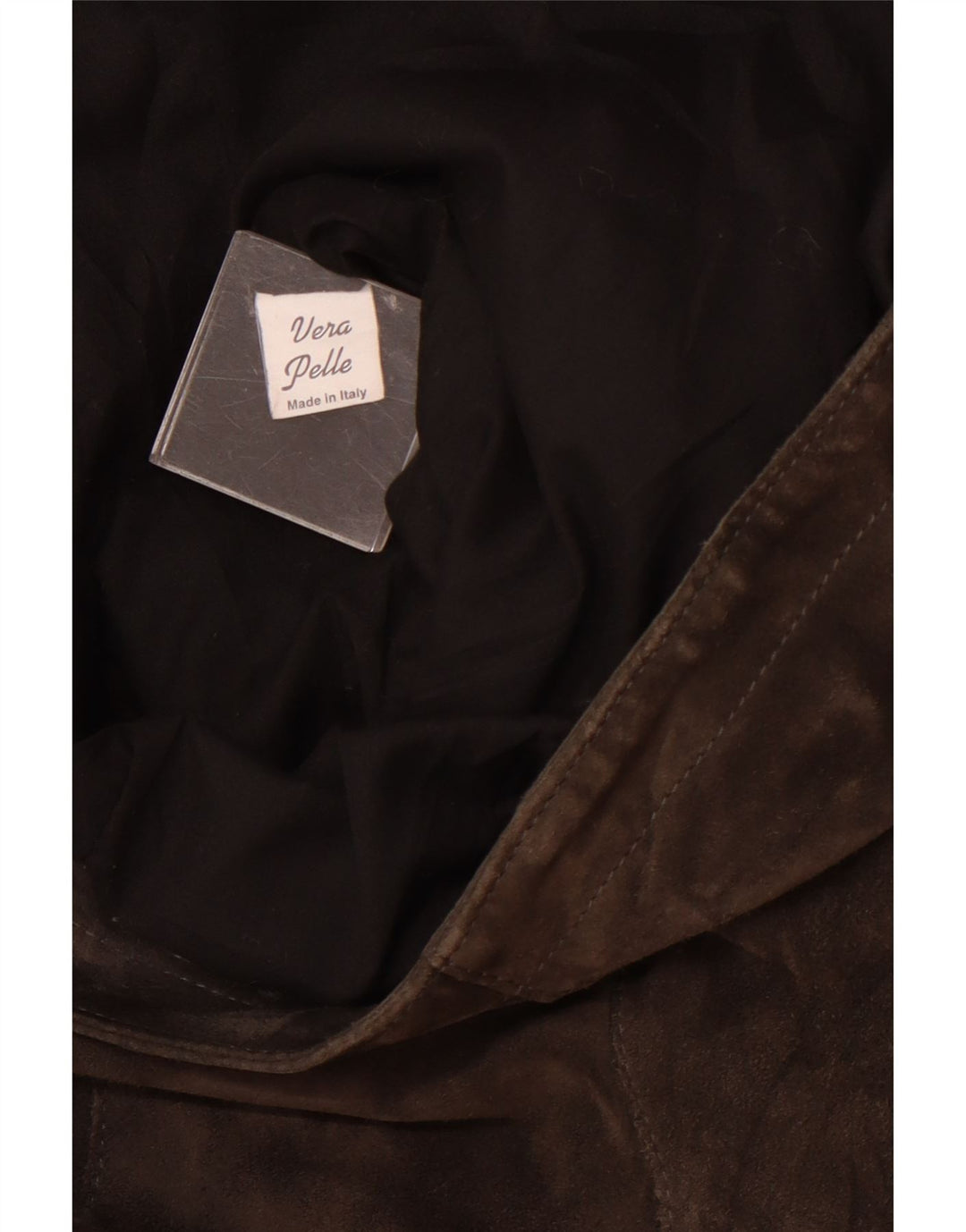 Vintage Womens Suede Jacket UK 12 Medium Brown Leather