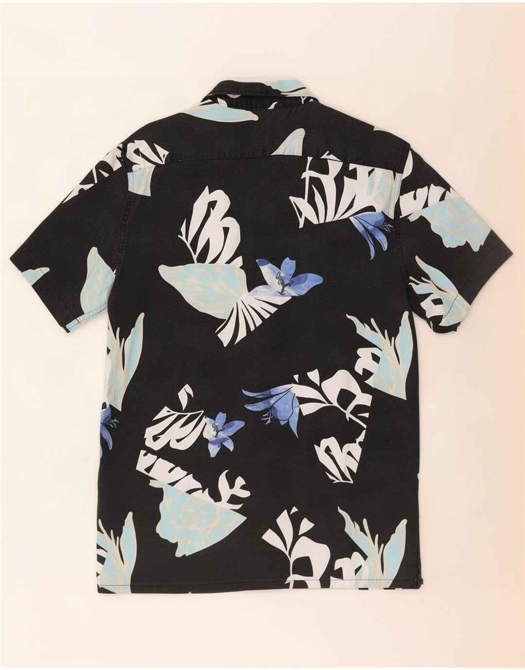 Levi's Mens Relaxed Short Sleeve Shirt Small Black Floral Lycra