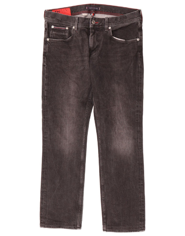 Tommy Hilfiger Mens Straight Jeans W32 L29 Grey Cotton