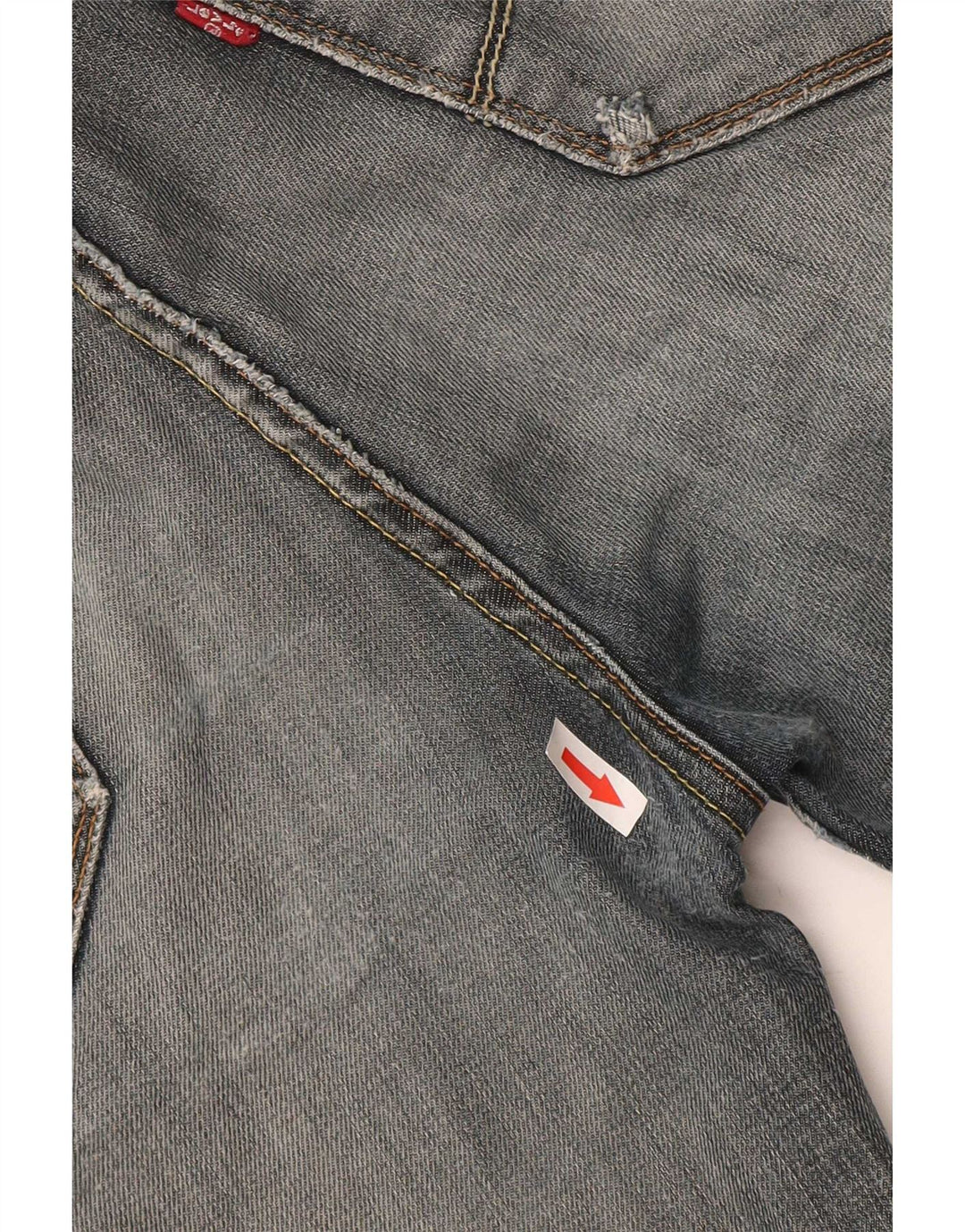 Levi's Mens 519 Slim Denim Shorts W38 XL Grey Cotton