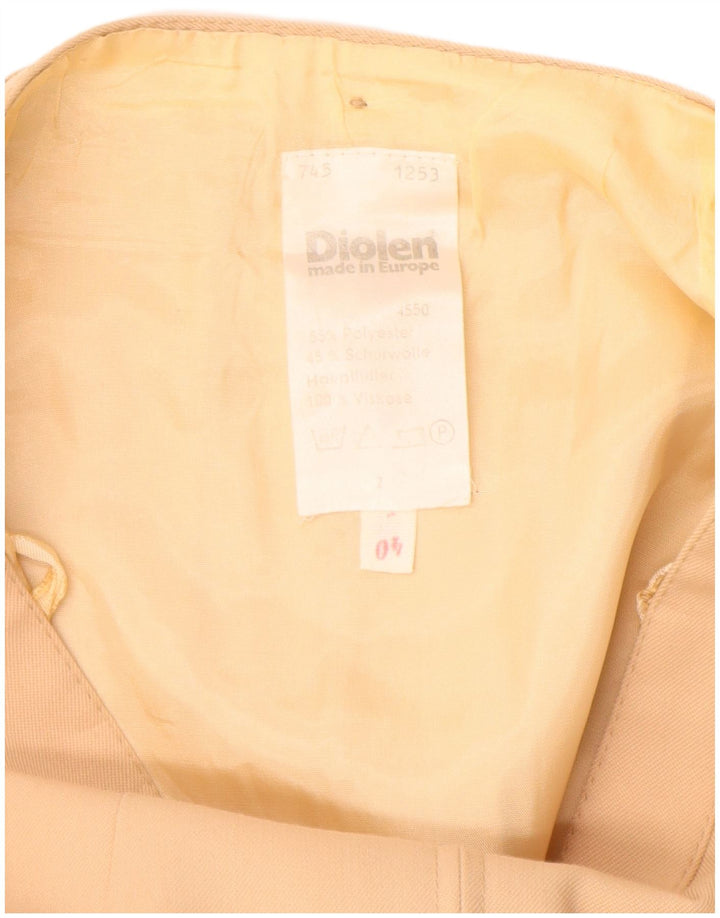 DIOLEN Womens A-Line Skirt EU 40 Medium W26 Beige Polyester