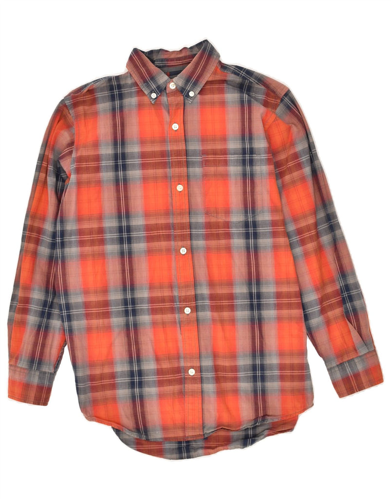 GAP Boys Shirt 10-11 Years Orange Check | Vintage Gap | Thrift | Second-Hand Gap | Used Clothing | Messina Hembry 