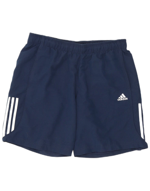 Adidas Mens Regular Sport Shorts Large Navy Blue Polyester Sports