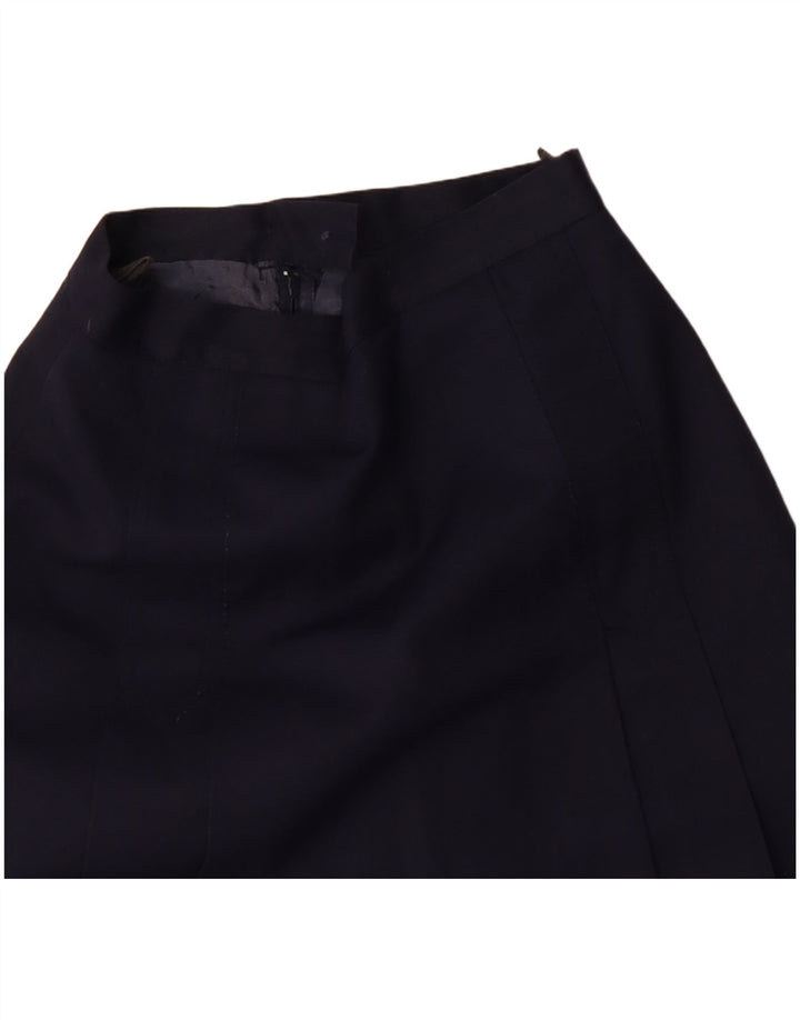 Vintage Womens A-Line Skirt W24 XS Navy Blue