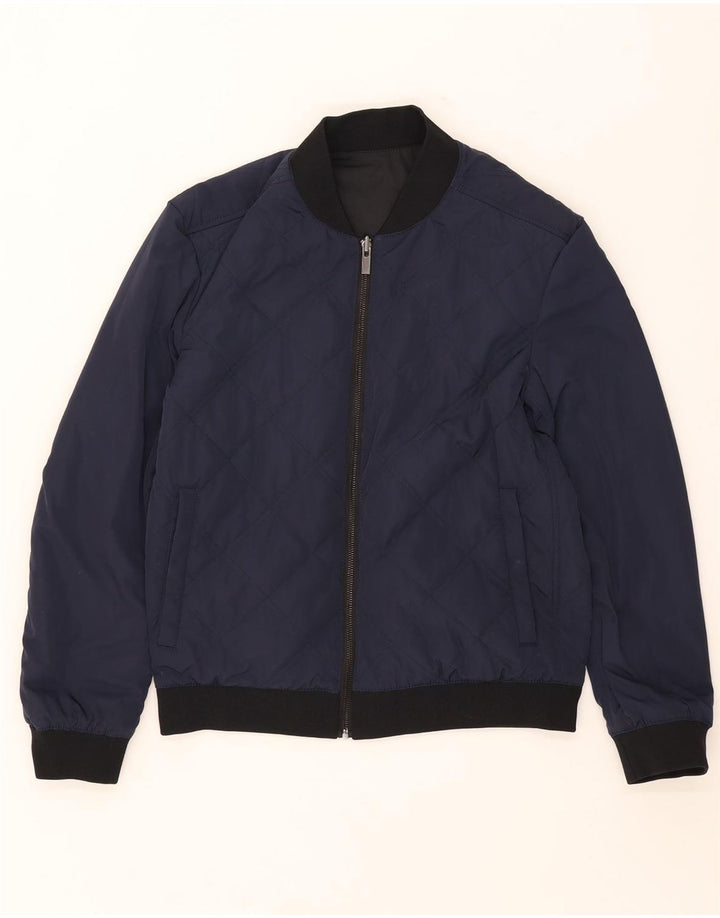 Hugo Boss Mens Reversible Jacket UK 36 Small Black Polyamide