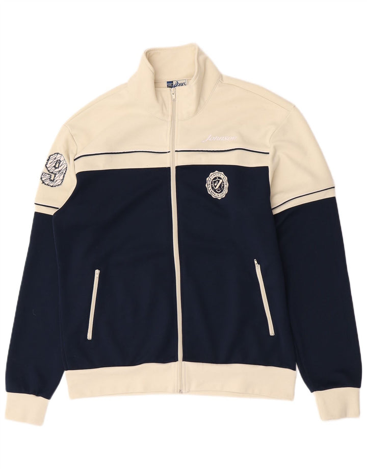 Oasis Mens Graphic Full Tracksuit XL  Navy Blue Colourblock Polyester