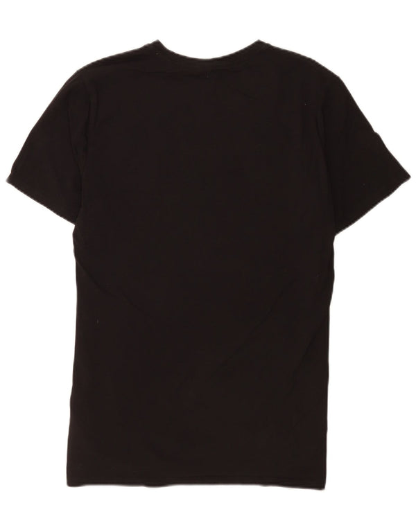 Guess Mens Slim Fit Graphic T-Shirt Top UK 40 Medium Black Cotton