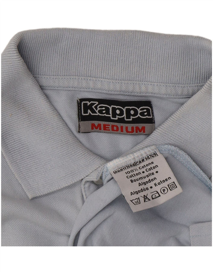 KAPPA Mens Polo Shirt Medium Blue Cotton