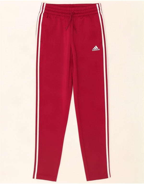 Adidas Womens Tracksuit Trousers UK 8/10 Small Red Polyester