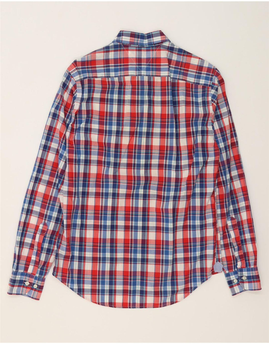 TOMMY HILFIGER Mens New York Fit Shirt Small Multicoloured Check Cotton