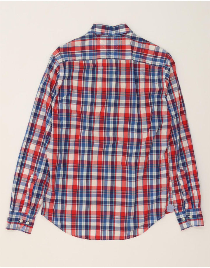 TOMMY HILFIGER Mens New York Fit Shirt Small Multicoloured Check Cotton