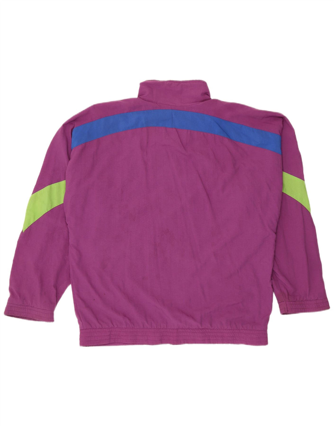 Adidas Mens Tracksuit Top Jacket UK 40/42 Medium Purple Colourblock