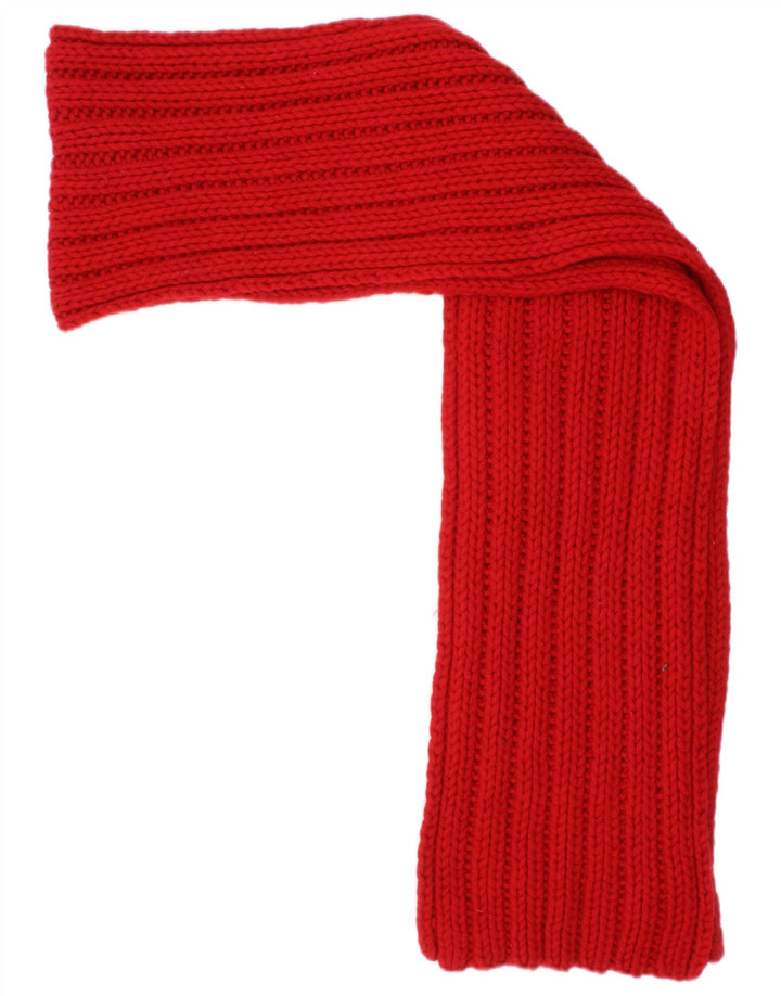 Gap Womens Knit Rectangle Scarf One Size Red Wool
