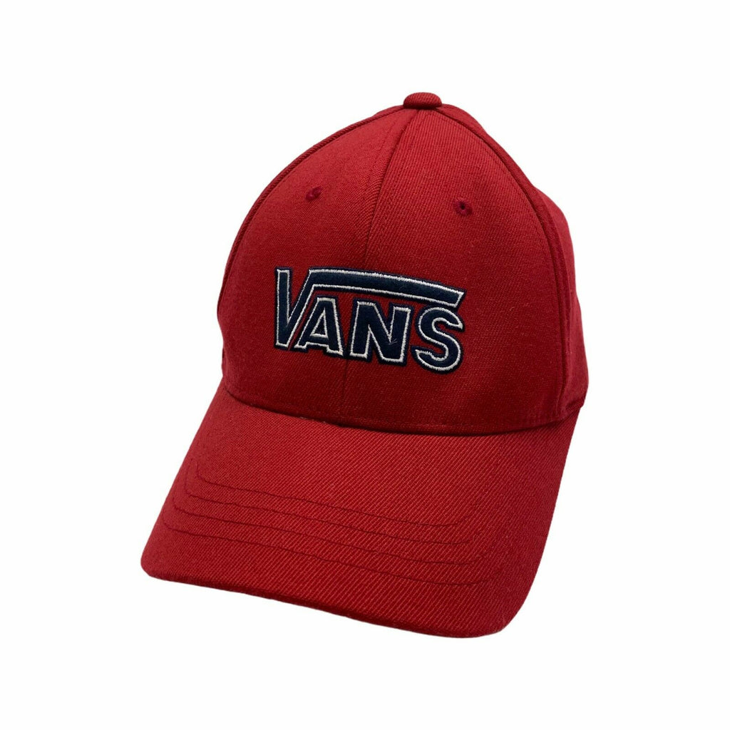 Vans Spell Out Logo Cap | Vintage 90s Designer Skate Street Wear Hat Red VTG | Vintage Messina Hembry | Thrift | Second-Hand Messina Hembry | Used Clothing | Messina Hembry 