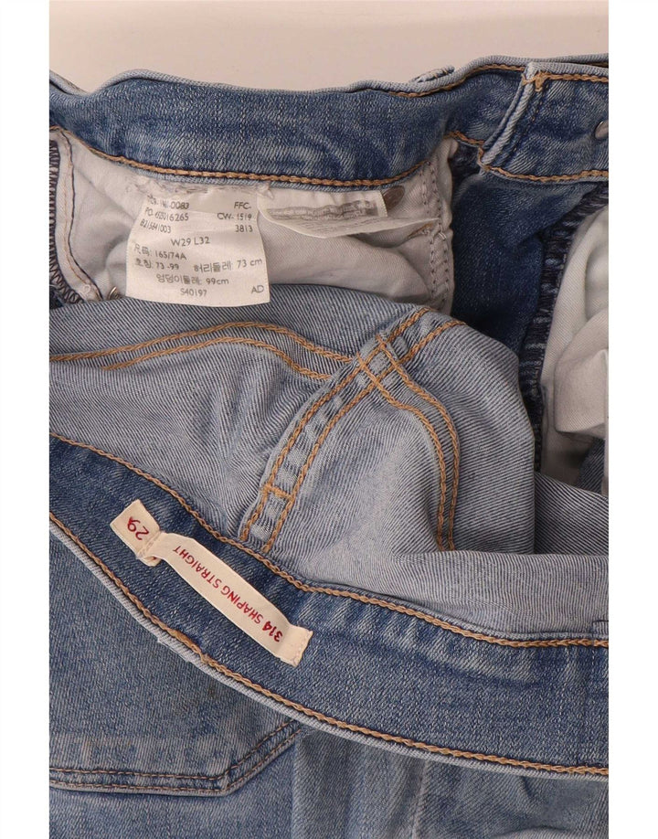 Levi's Womens 314 Shaping Straight Jeans W29 L28 Blue