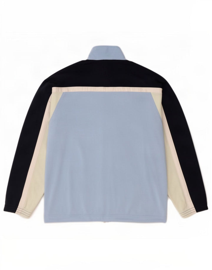 Champion Boys Tracksuit Top Jacket 13-14 Years Blue Colourblock Polyester