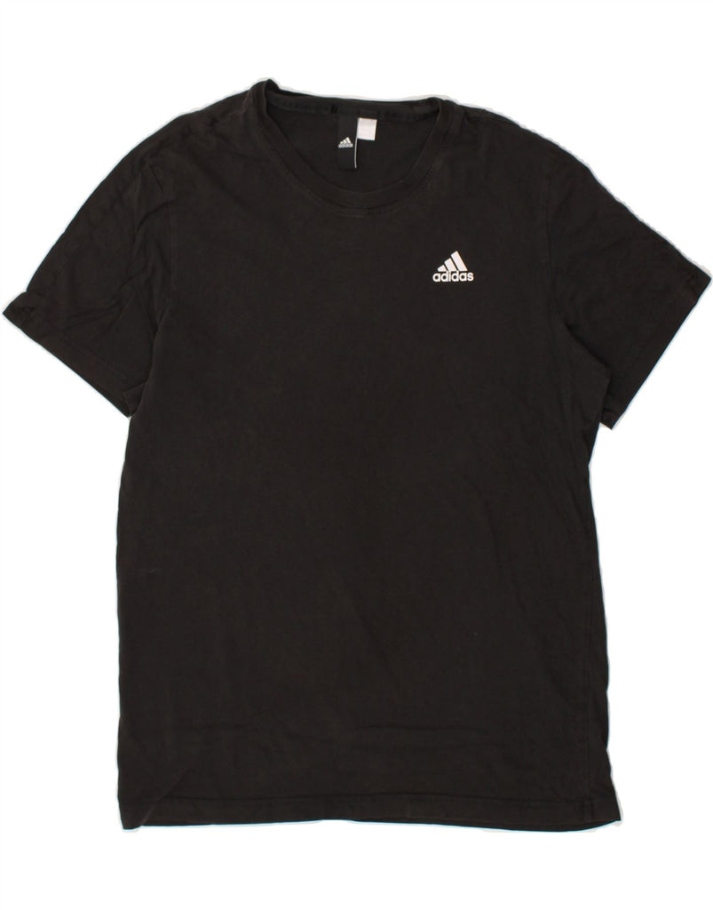 ADIDAS Mens T-Shirt Top Medium Black | Vintage Adidas | Thrift | Second-Hand Adidas | Used Clothing | Messina Hembry 