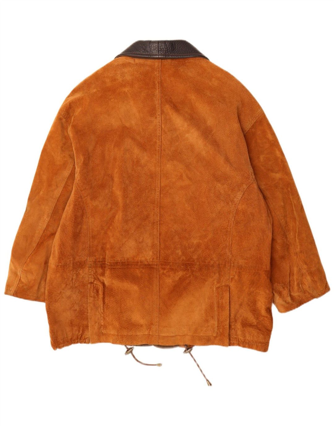 Conbipel Mens Natural Wear Suede Overcoat UK 40 Large Brown Leather