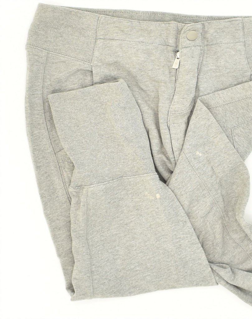 NIKE Womens Capri Tracksuit Trousers Joggers UK 4 XS Grey Cotton | Vintage Nike | Thrift | Second-Hand Nike | Used Clothing | Messina Hembry 