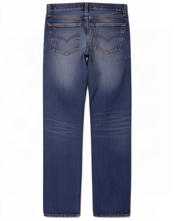 Levi's Womens Straight Jeans W32 L30 Blue Cotton